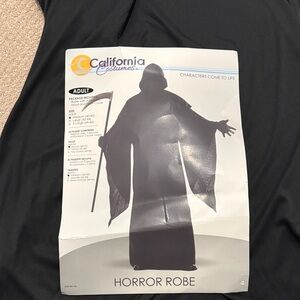 California Costumes Black Horror Robe